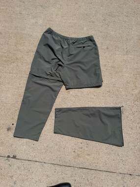 Outersport Convertible Zip-Off Hiking Cargo Pants XXL